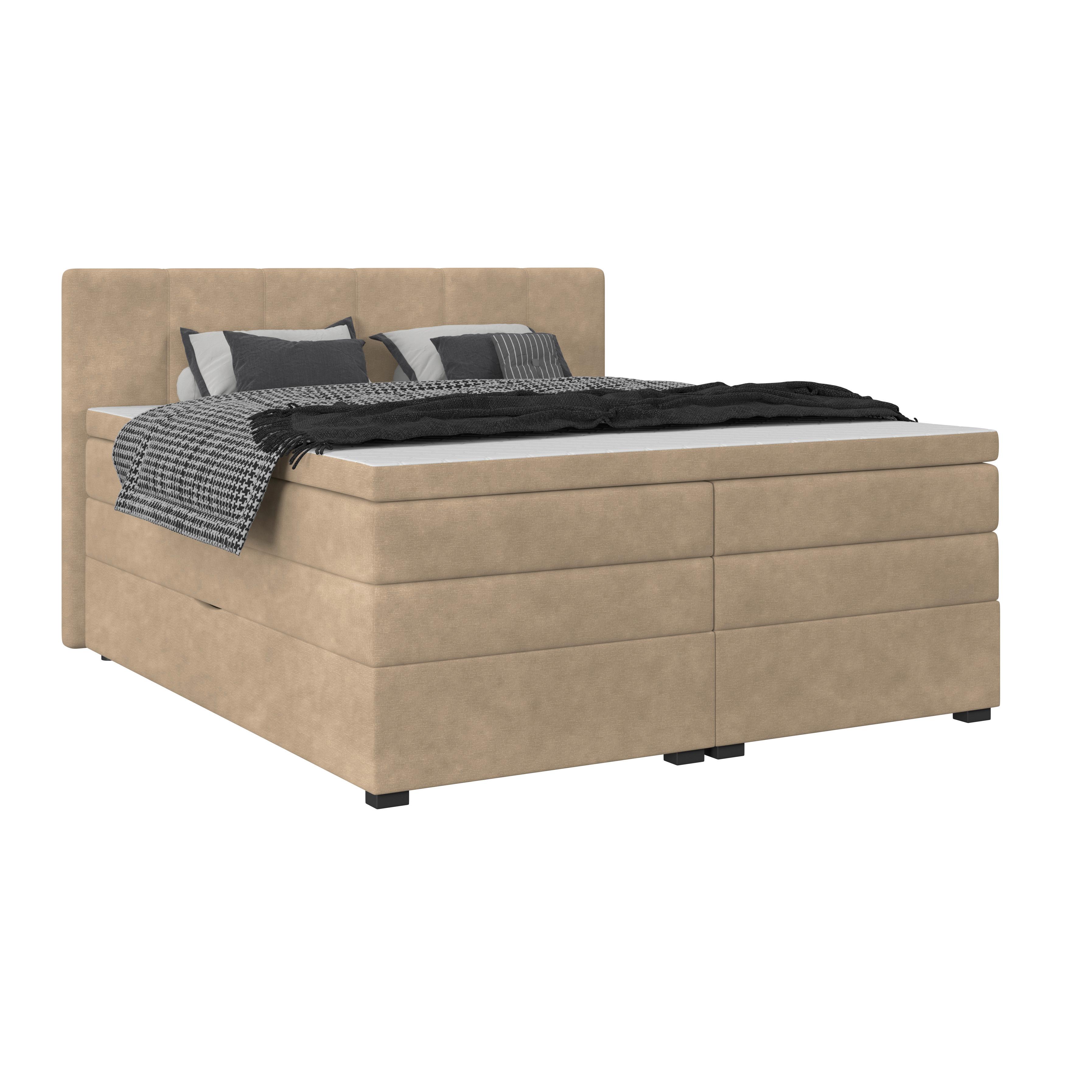 Boxspringbett mit Topper & Bettkasten 160x200 Lauro