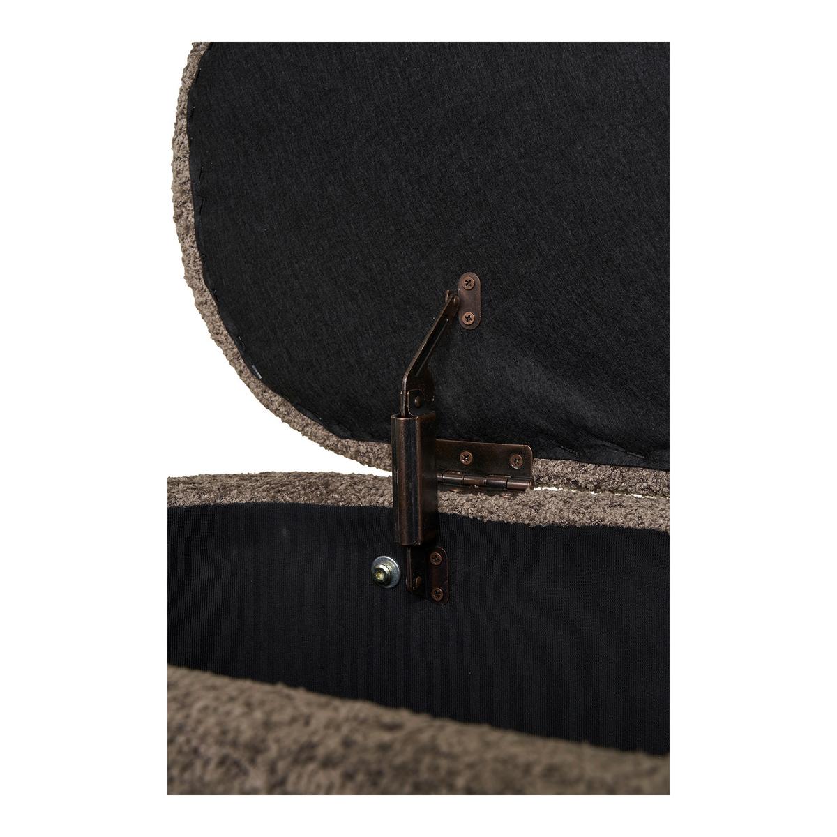 GARDEROBENBANK Branca Bench Braun B: 97cm - Naturfarben/Braun, Design, Textil (97/40/48cm) - MID.YOU