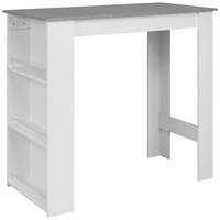 Bartisch Ostersund Weiß/betonoptik Dek., B: 120cm - Weiß, Basics, Holzwerkstoff (120/107/60cm)