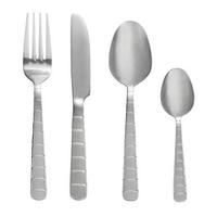 Besteckset 16-teilig Stefanie Für 4 Personen - Silberfarben, KONVENTIONELL, Metall - Luca Bessoni