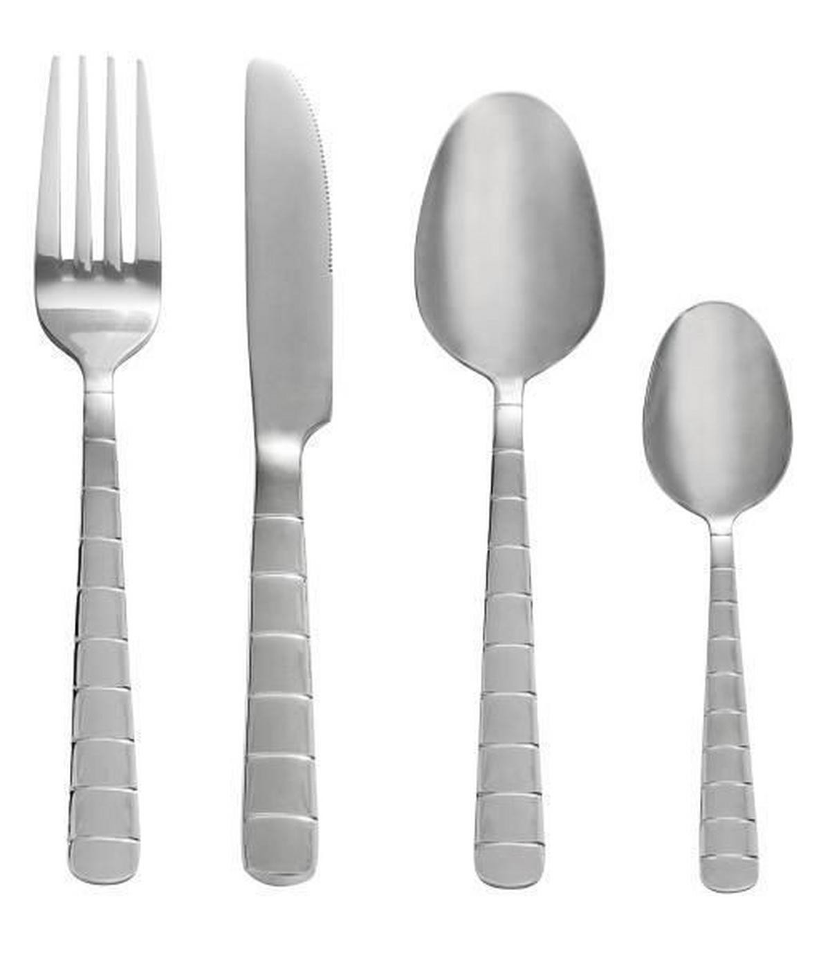 Besteckset 16-teilig Stefanie Für 4 Personen - Silberfarben, KONVENTIONELL, Metall - Luca Bessoni