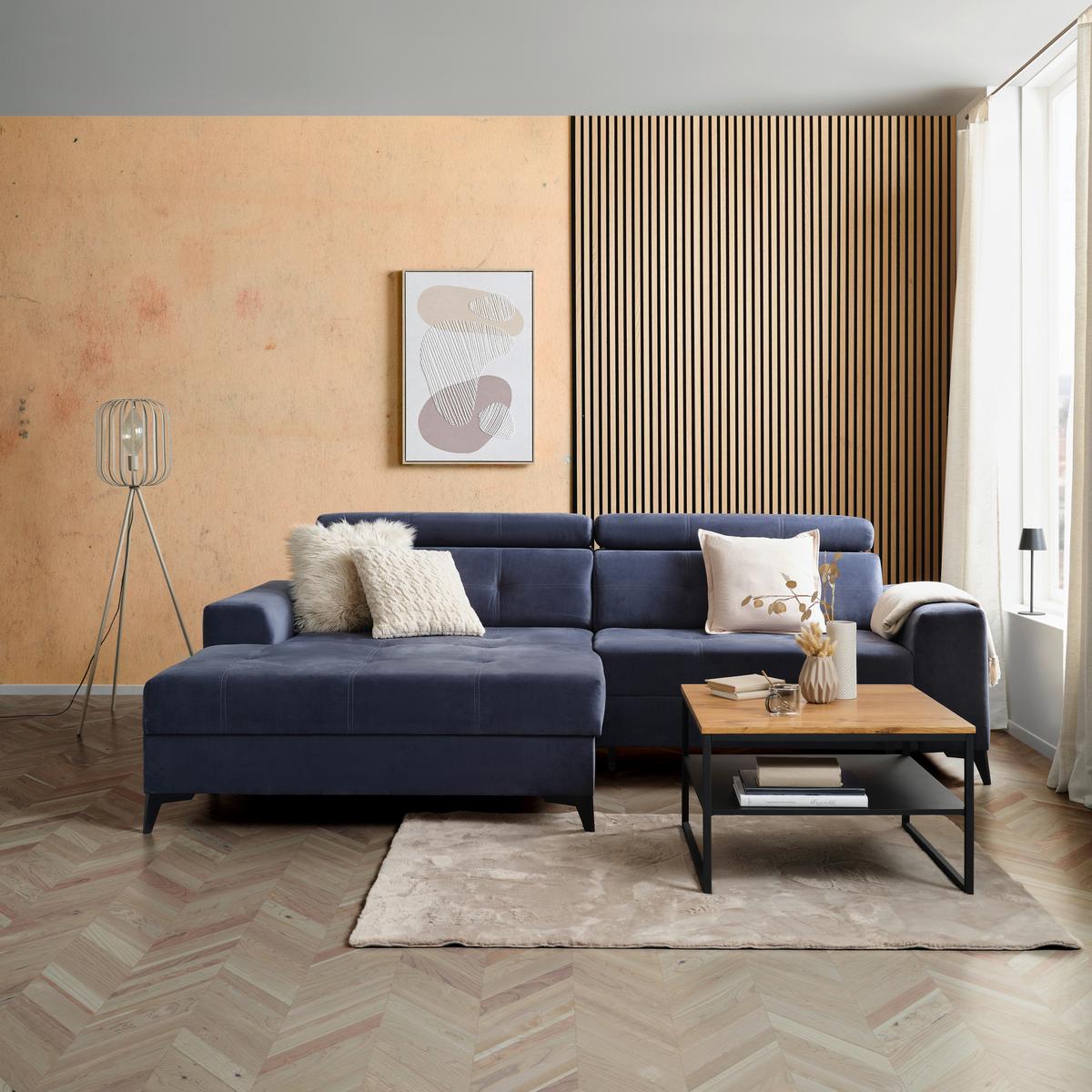 Wohnlandschaft Florida Mit Schlaffunktion Petrol - Petrol, MODERN, Holz/Holzwerkstoff (175/275cm)