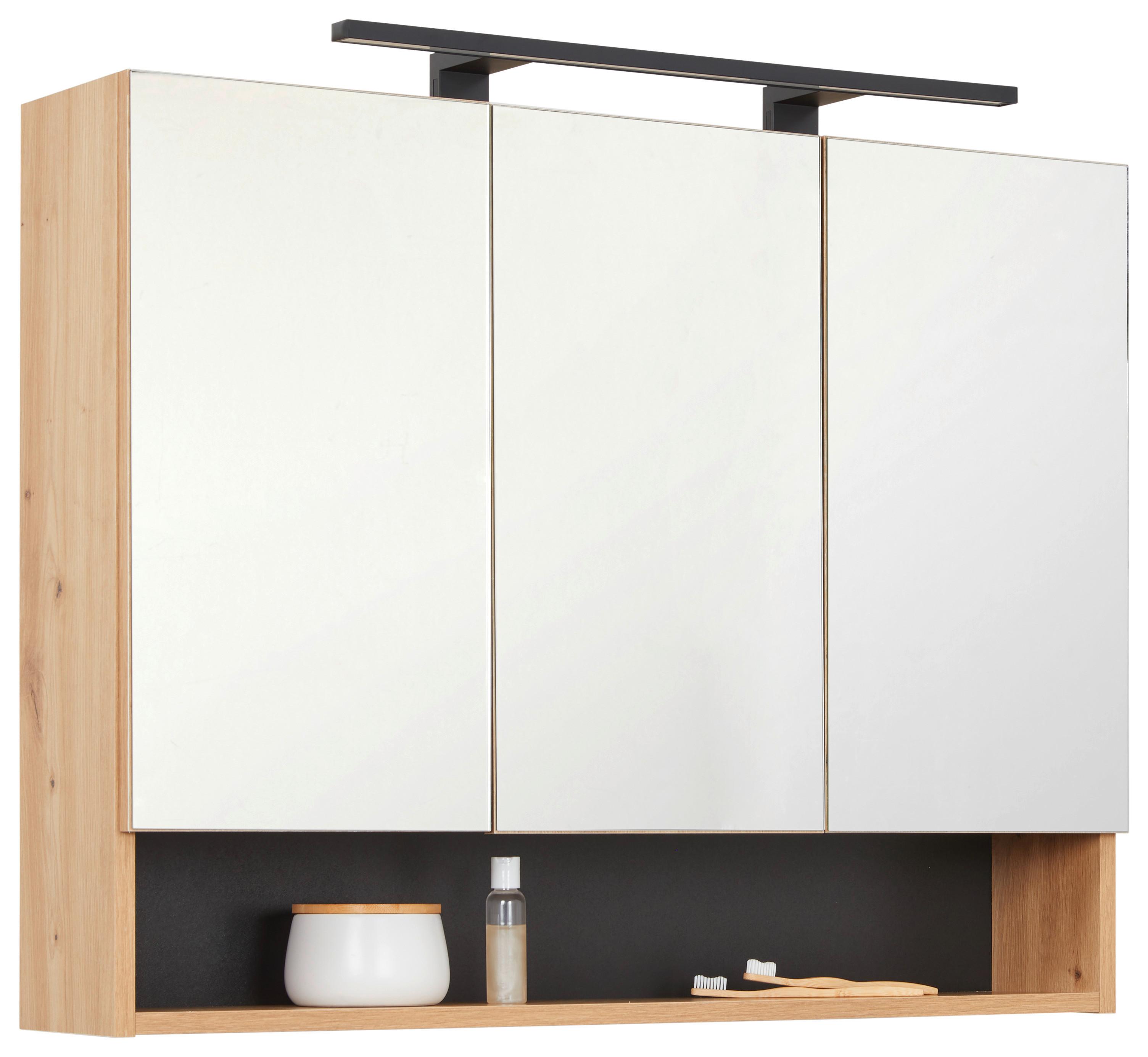 Spiegelschrrank Florenz in Eiche Artisan - dub artisan, Modern, kompozitné drevo (90/70/20cm) - Mömax