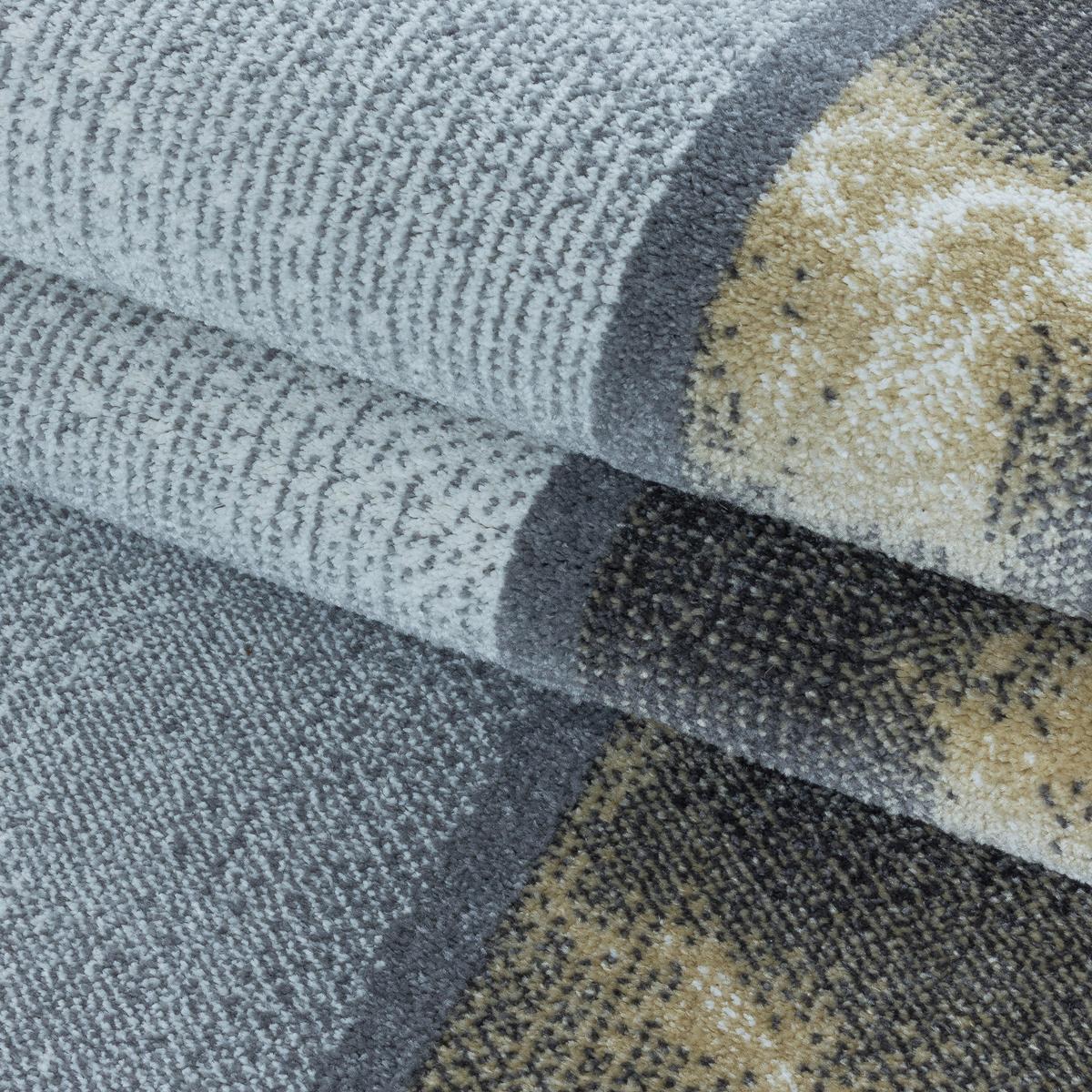 Webteppich Gelb/Grau Naturfaser Ottawa 80x150 cm - Gelb, Design, Textil (80/150cm)