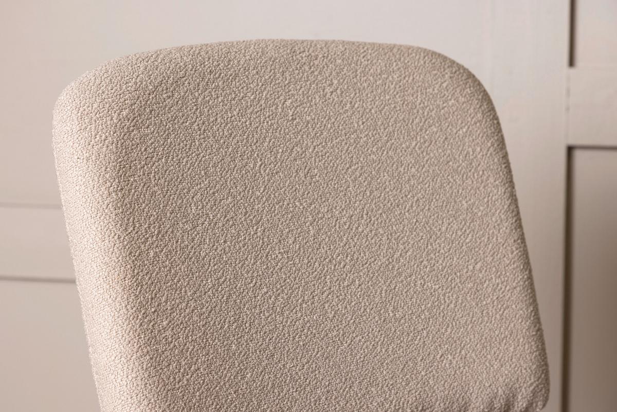 Stuhl-set Rosie Beige B: 48,5 Cm - Beige/Braun, Design, Kunststoff/Textil (48.5/94/56cm) - Livetastic
