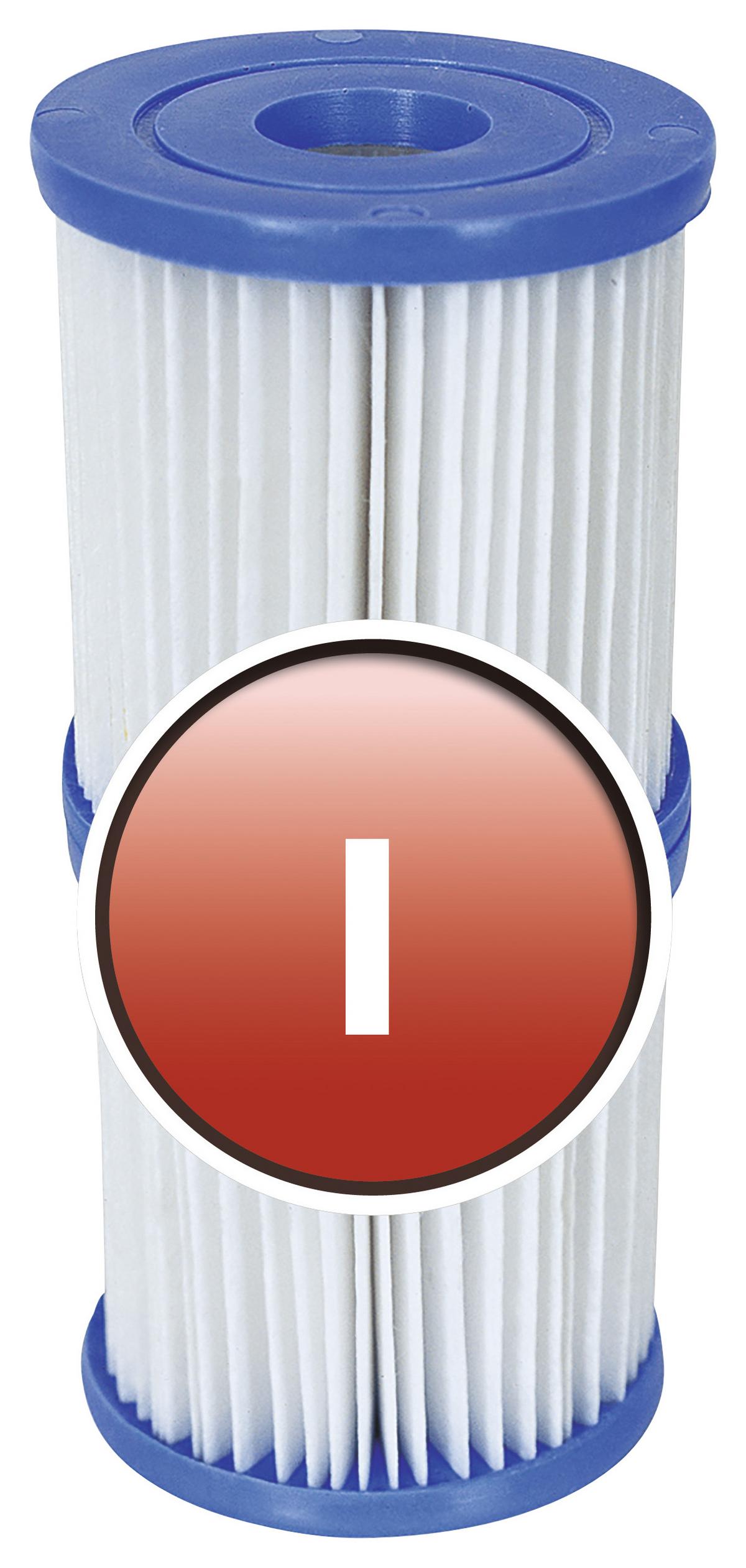 Filterkartusche für Pumpe Pool Cartridge Größe 1, 2er-Set - Blau/Weiß, MODERN, Kunststoff (8/9cm) - Bestway
