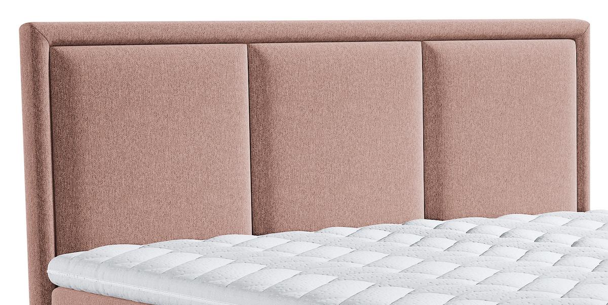 Boxspringbett mit Topper & Bettkasten 160x200 Swing - Altrosa, Design, Textil (160/200cm) - MID.YOU