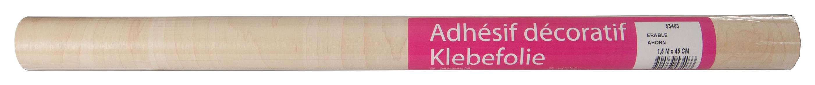 Klebefolie Ahornholz-Optik Basic-Line 45x150 cm - Ahornfarben, KONVENTIONELL, Kunststoff (45/150cm)