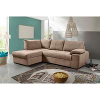 Sarokgarnitúra "byblos" - barna, Modern, textil (170/240cm)