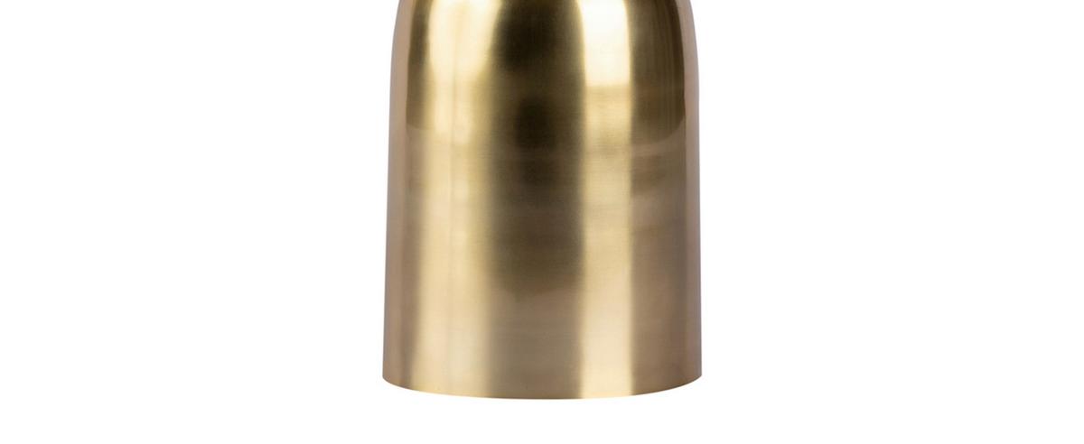 Tischleuchte Cirus 125 Schwarz/goldfarben B: 31 Cm - Goldfarben/Schwarz, Basics, Textil/Stein (31/31/54cm) - Kayoom