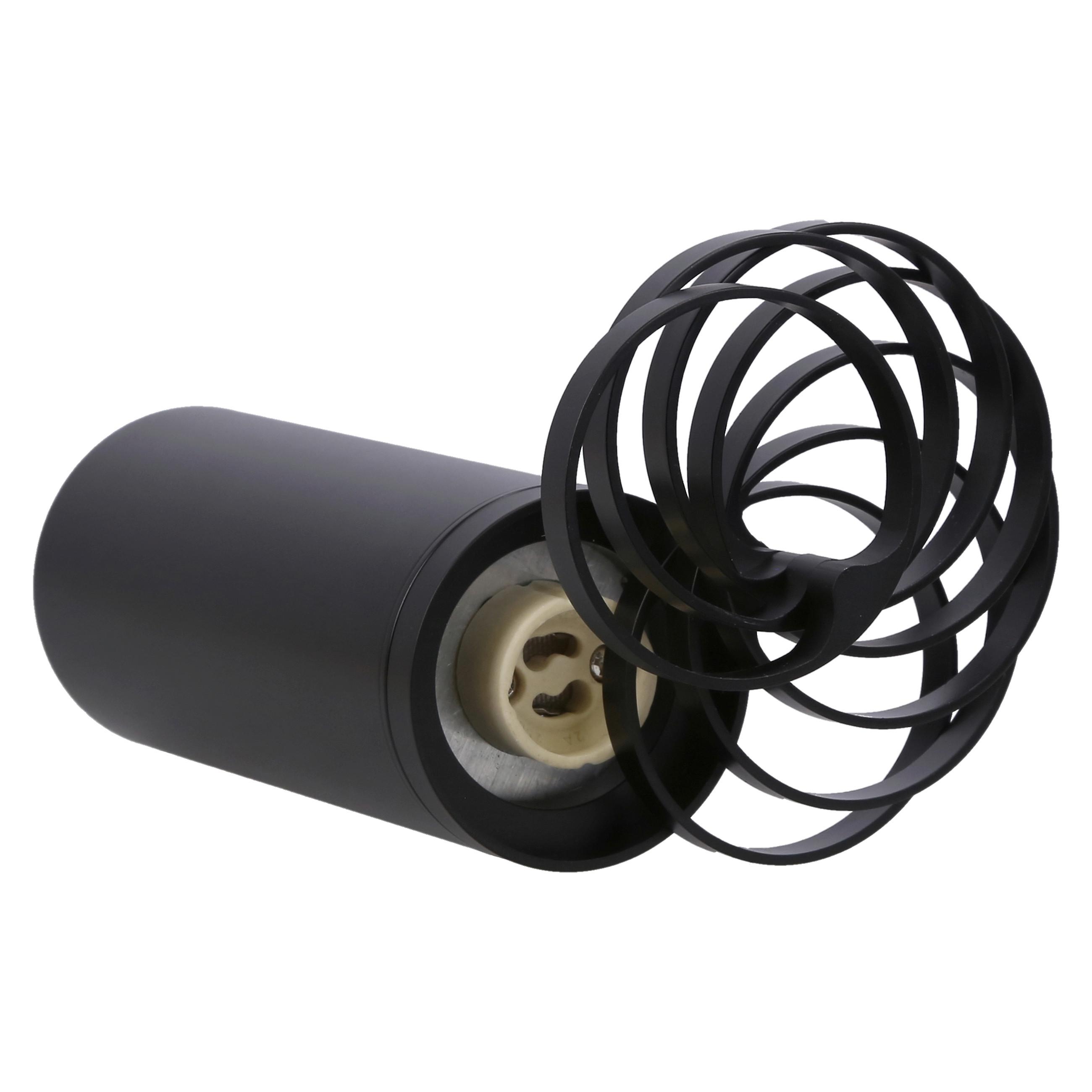 Deckenleuchte 228763 Tuba - Schwarz, KONVENTIONELL, Metall (6/6/30cm)