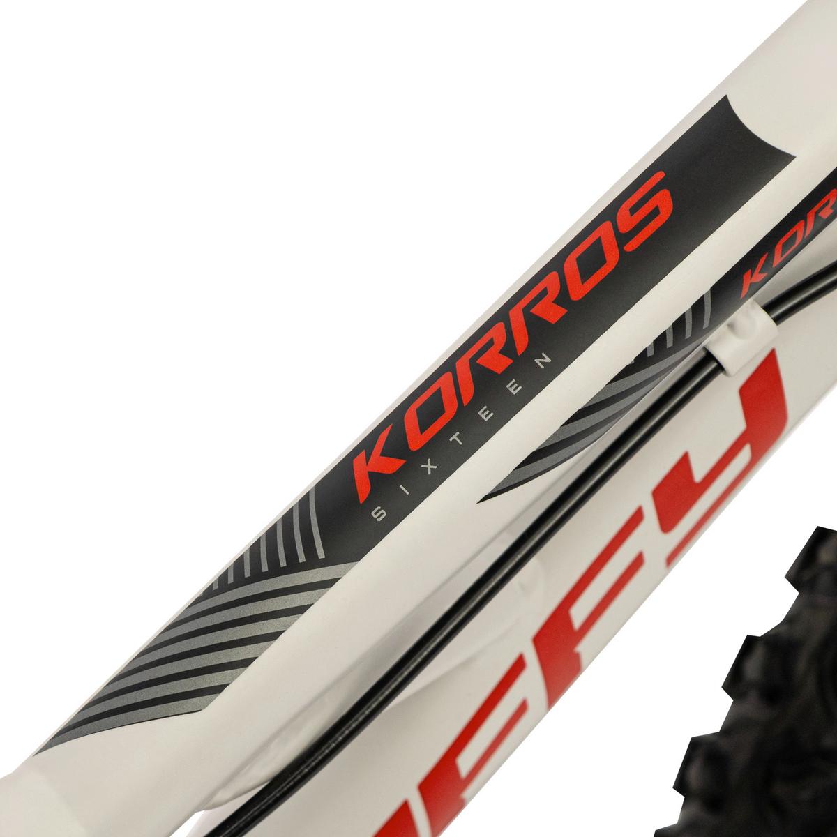 Kinderfahrrad Korros Hellgrau, 16 Zoll - Hellgrau, Basics, Metall (56/84/118cm)