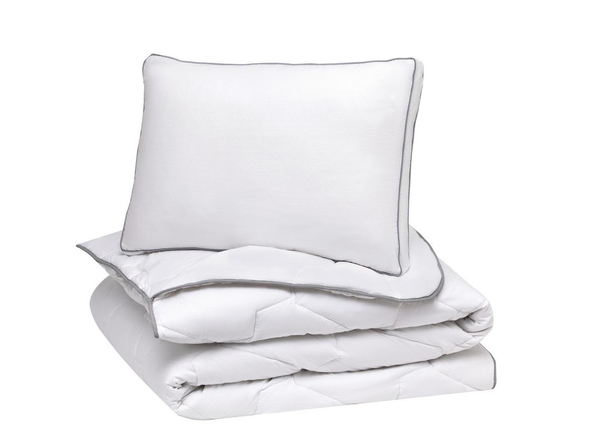 Kopfpolster Tesla Sleep - Weiß, Basics, Textil (80/80/12,4cm) - Yatas