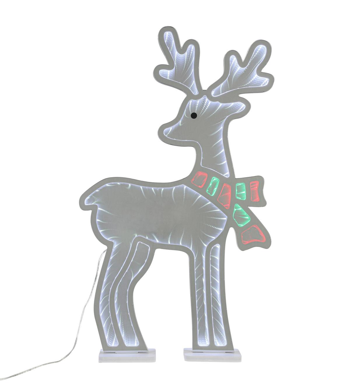 LED-Dekoleuchte Rudi - Chromfarben/Weiß, Basics, Kunststoff (35/8/59cm) - James Wood