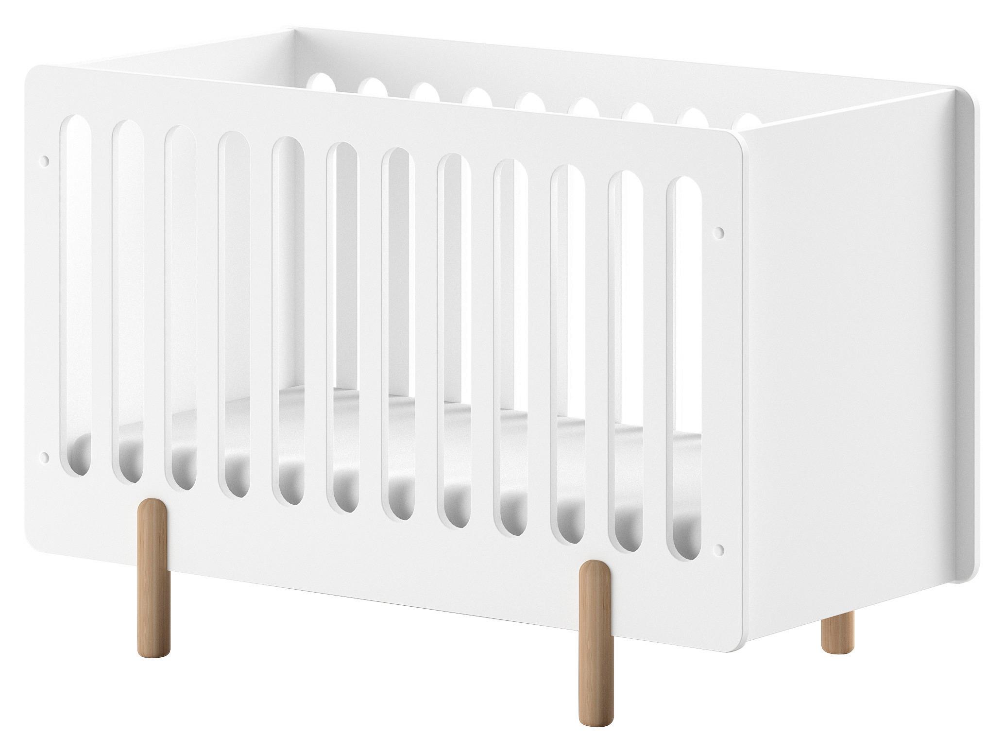 Gitterbett Simple - Weiß, MODERN, Holzwerkstoff (60/120cm) - MID.YOU