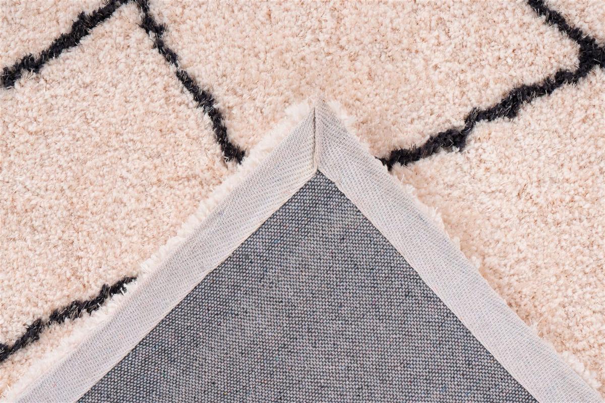 HOCHFLORTEPPICH Creme/Weiß - Creme, KONVENTIONELL, Textil (80/150cm) - Kayoom