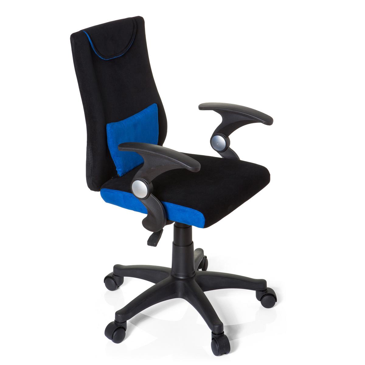 Jugenddrehstuhl Kiddy Pro Al Blau/Schwarz - Blau/Schwarz, Basics, Kunststoff (50/87-97/40cm) - MID.YOU