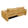 Schlafsofa Bali - Bernsteinfarben/Schwarz, MODERN, Holz/Textil (245/74-90/104cm) - Luca Bessoni