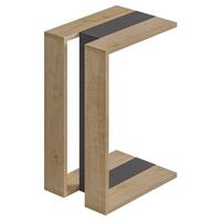 Beistelltisch Muju Beistelltisch - Eichefarben, Design, Holzwerkstoff (30/40/57cm) - Livetastic