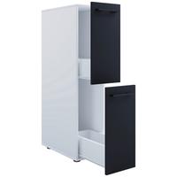 Midischrank Sadilo L - Anthrazit/Schwarz, MODERN, Holzwerkstoff (25/110/50cm) - MID.YOU