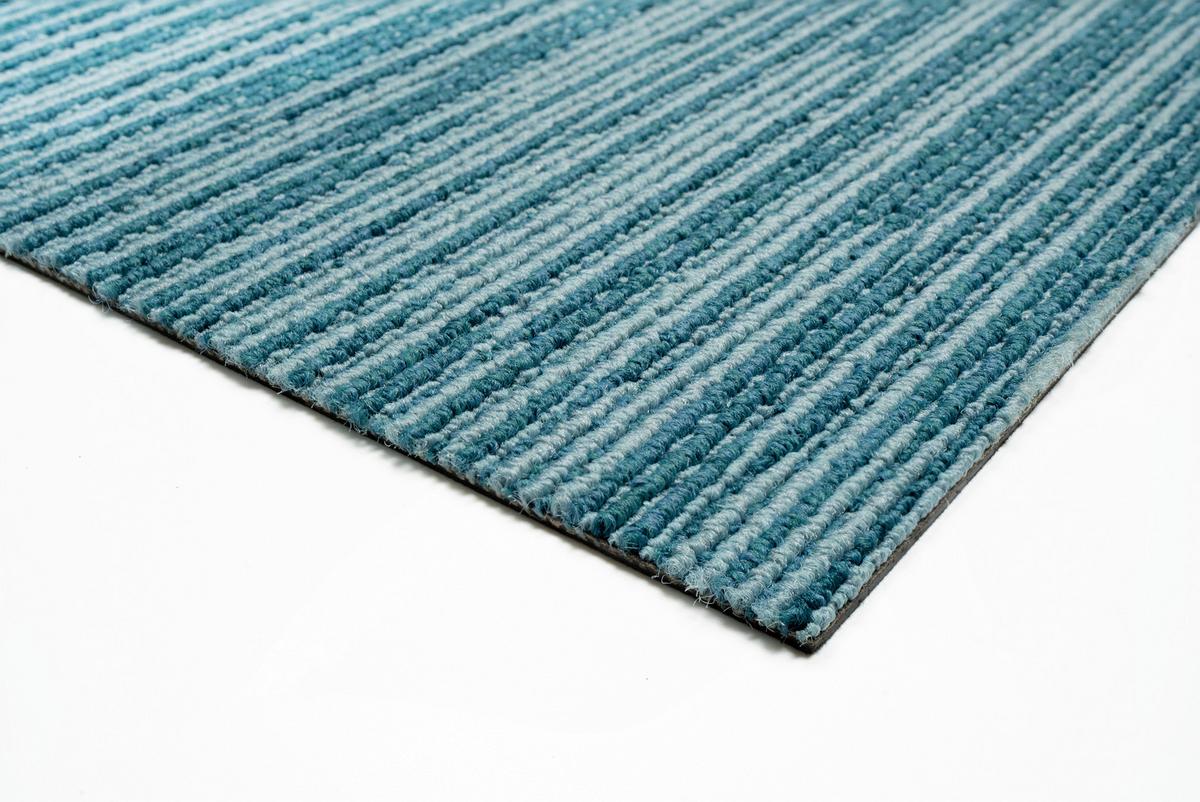 Teppichfliese Türkis Ambition 50x50 cm Florhöhe 3 mm - Türkis, Basics, Textil (50/50cm)