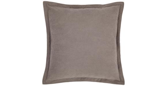 Zierkissen Maren 45x45 Cm Polyester Grau Mit Zipp - Grau, ROMANTIK / LANDHAUS, Textil (45/45cm) - James Wood