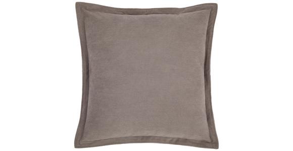 Zierkissen Maren 45x45 cm Polyester Grau mit Zipp - Grau, ROMANTIK / LANDHAUS, Textil (45/45cm) - James Wood