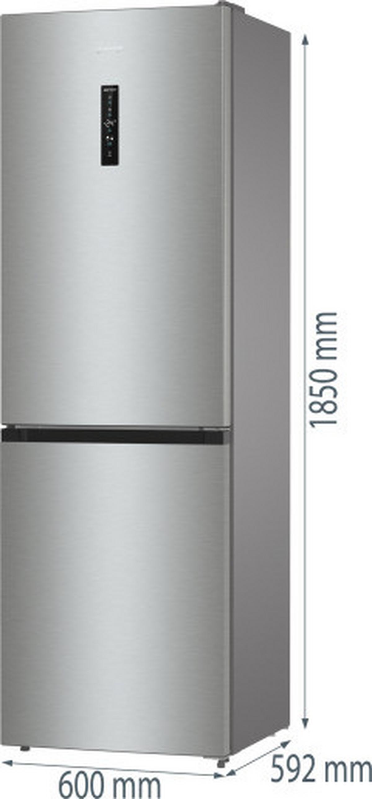 Kühl-Gefrier-Kombination N61ea2xl4 - Edelstahlfarben, Basics, Glas/Kunststoff (60/185/59,2cm) - Gorenje