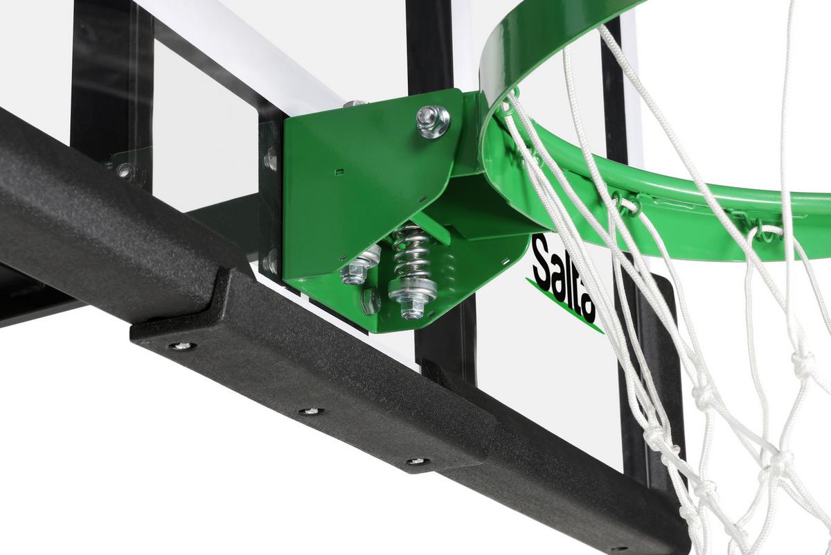 Basketballständer Salta Guard Mit Korb - Transparent/Schwarz, KONVENTIONELL, Kunststoff/Metall (83/204-254/130cm) - Salta