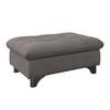 Hocker Gemini Braun, B: 108cm - Chromfarben/Braun, KONVENTIONELL, Textil (108/46/108cm)