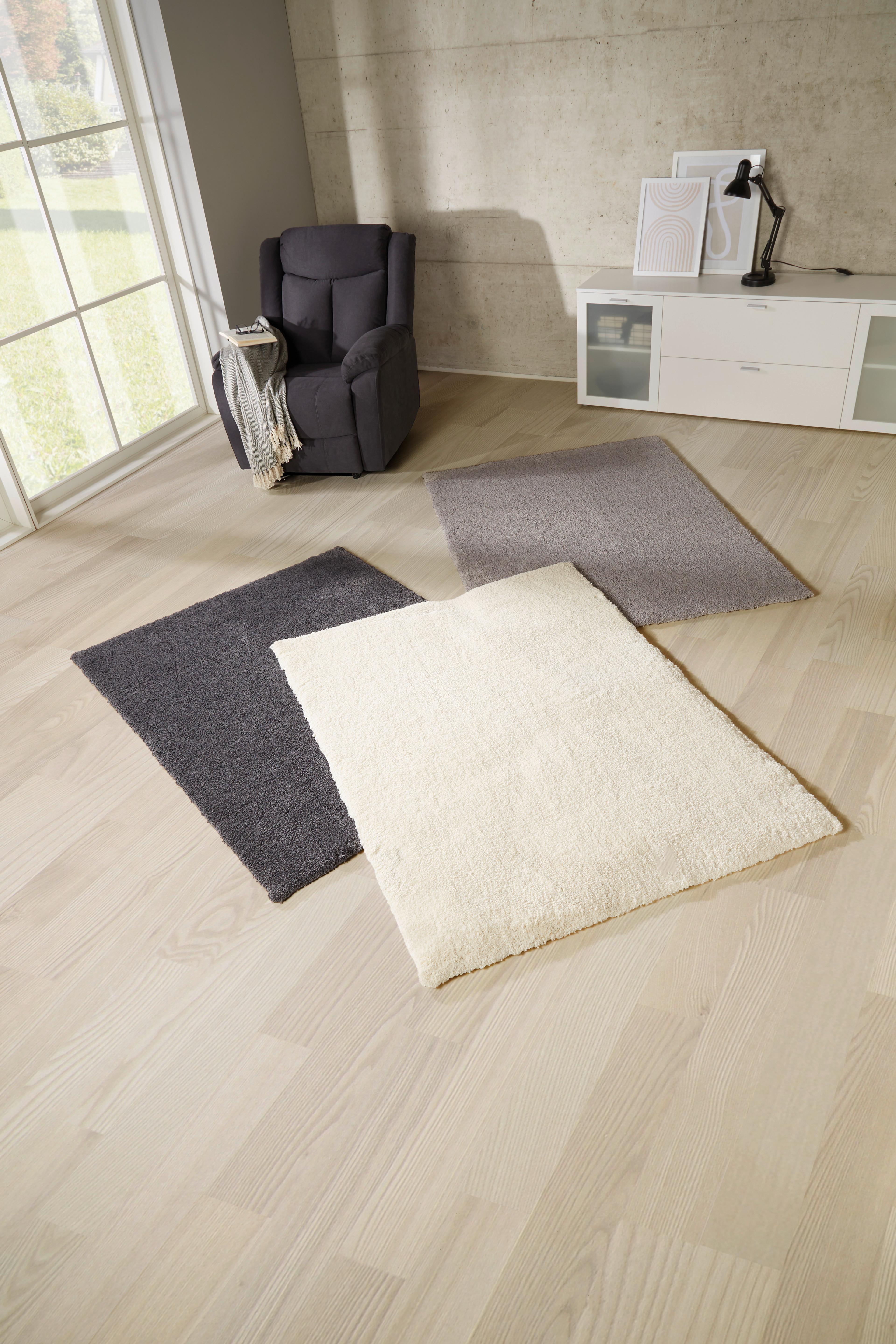 Hochflorteppich Champagner Kira 1 160x220 Cm - Champagner, MODERN, Textil (160/220cm) - Luca Bessoni