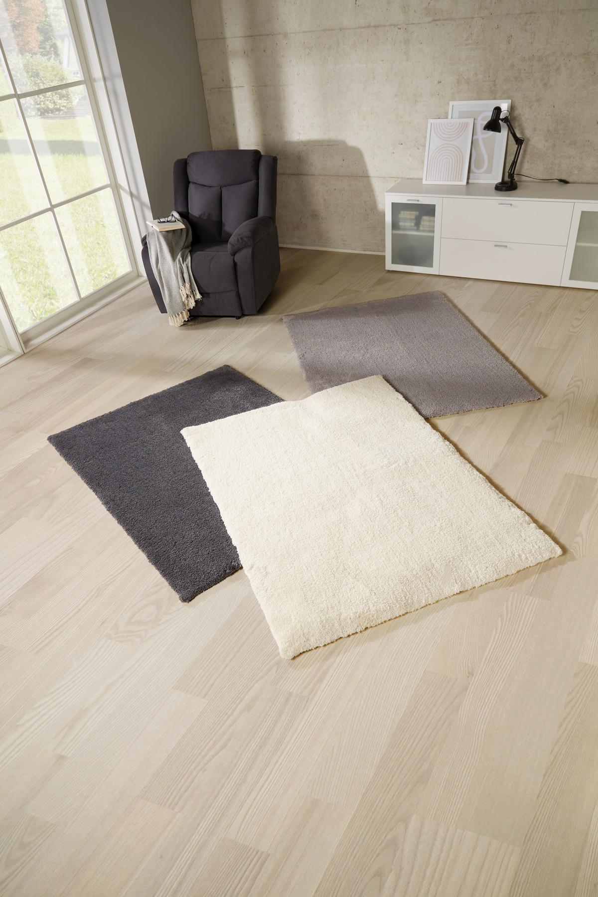 Hochflorteppich Champagner Kira 1 80x150 cm - Champagner, MODERN, Textil (80cm) - Luca Bessoni