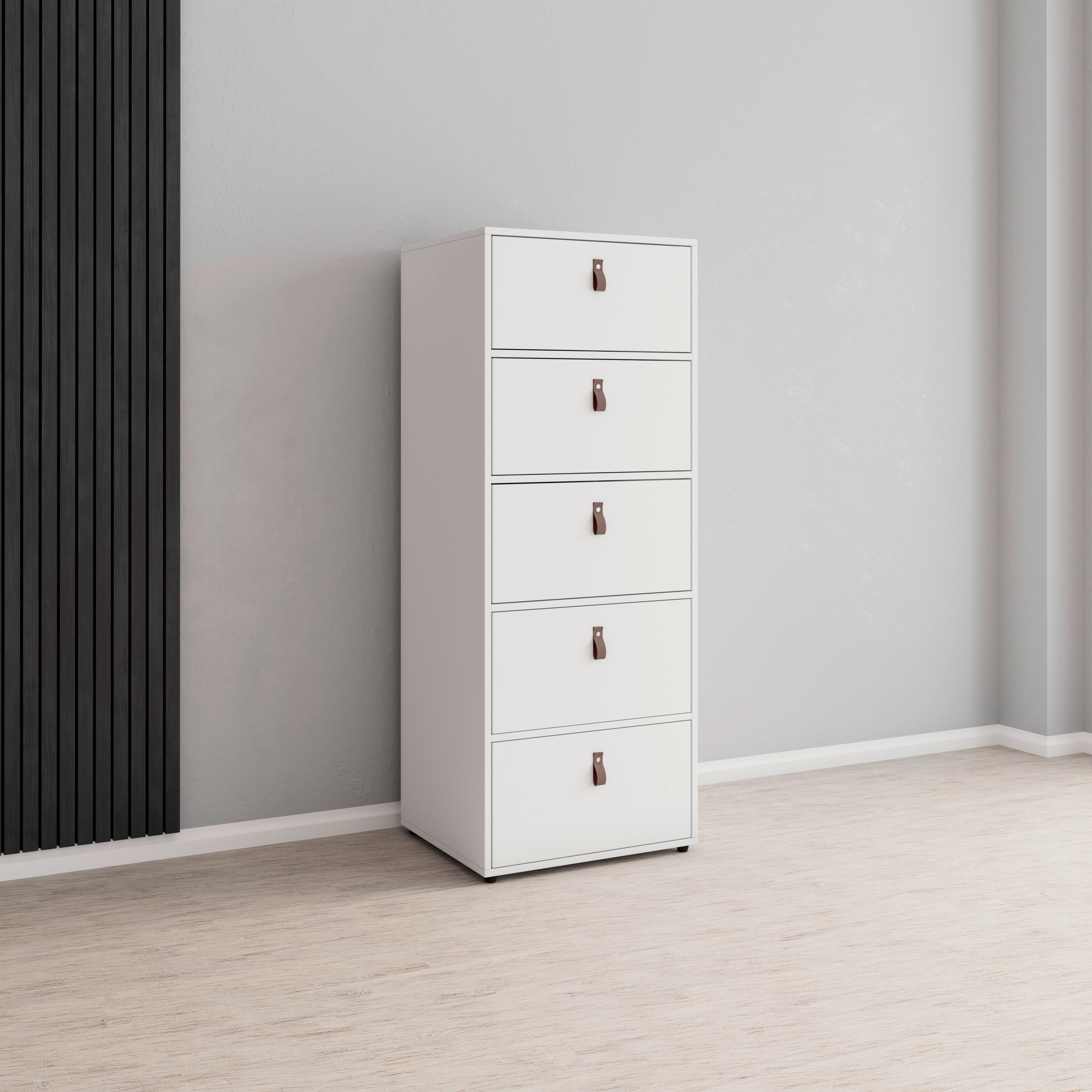 Komoda MICK - bílá/černá, Moderní, plast (46/119,5/40cm) - Modern Living