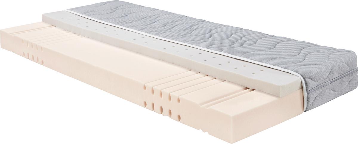 Matrac z pamäťovej peny 140/200 cm, H2 - biela, textil (140/200cm) - Nadana