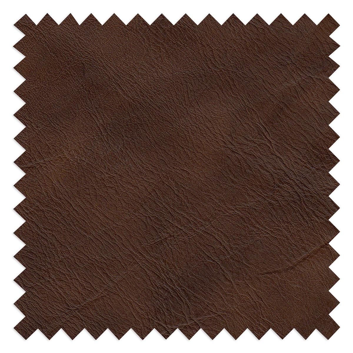 Ecksofa Spring Dunkelbraun Chrom S: 250x273cm - Chromfarben/Dunkelbraun, Design, Leder (250/273cm) - Livetastic