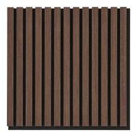 Akustikpaneel Zum Kleben Und Schrauben - Braun, Trend, Holzwerkstoff (52/52cm)