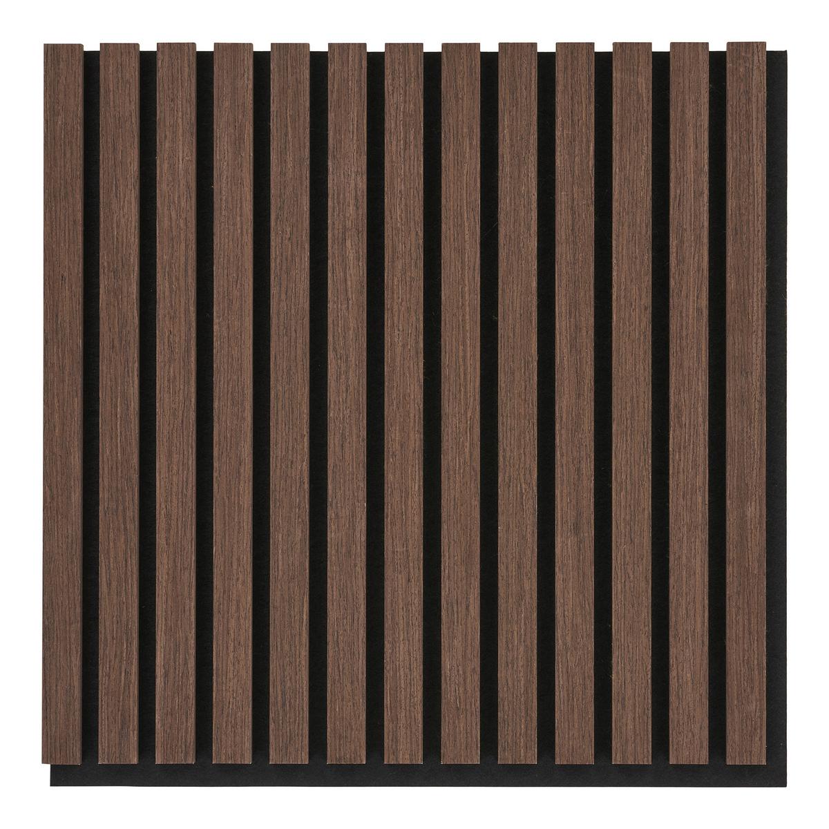 Akustikpaneel Zum Kleben Und Schrauben - Braun, Trend, Holzwerkstoff (52/52cm)