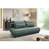 Schlafsofa Paros Grün B: 214 cm - Beige/Schwarz, Design, Textil (214/96/105cm) - MID.YOU