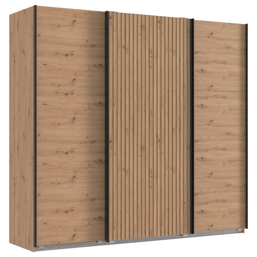 Schwebetürenschrank Andorra Eiche Artisan B: 250 cm