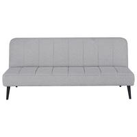 Schlafsofa Lino Grau B: 192 cm - Schwarz/Grau, Design, Holz/Textil (192/82/90cm) - Livetastic