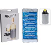 Flaschenkühler Kühlelement für Flaschen - Grau, Basics, Kunststoff (33/15/1cm)