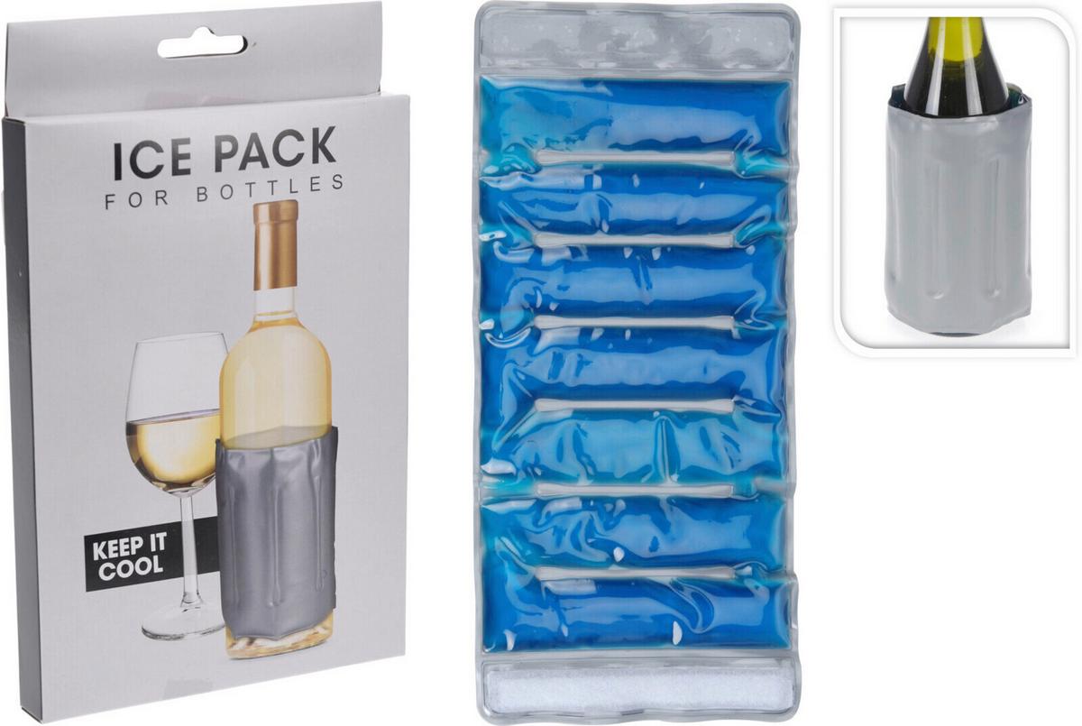 Flaschenkühler Kühlelement für Flaschen - Grau, Basics, Kunststoff (33/15/1cm)