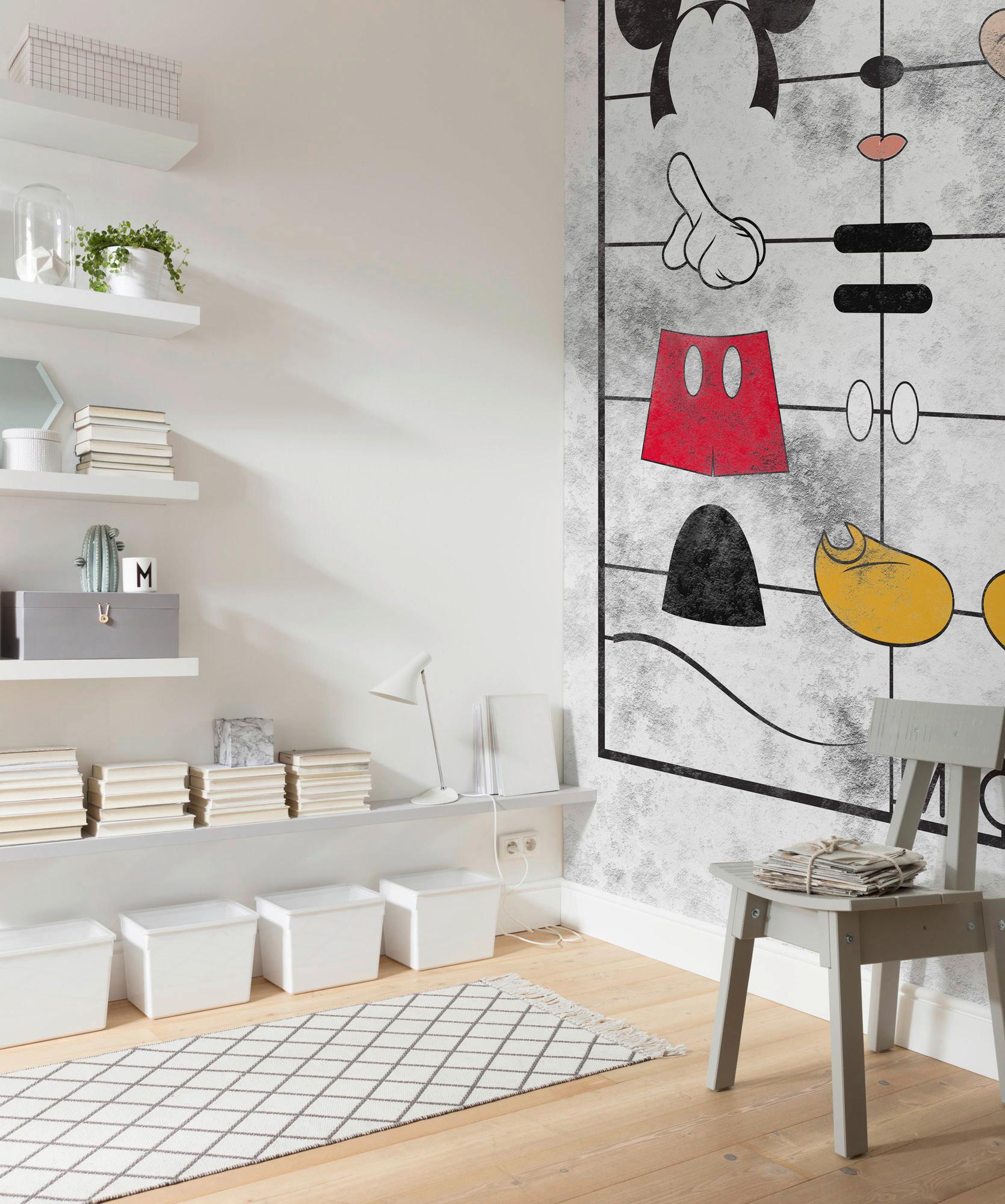Fototapete Mickey Kit - Multicolor, Trend, Textil (200/280cm)