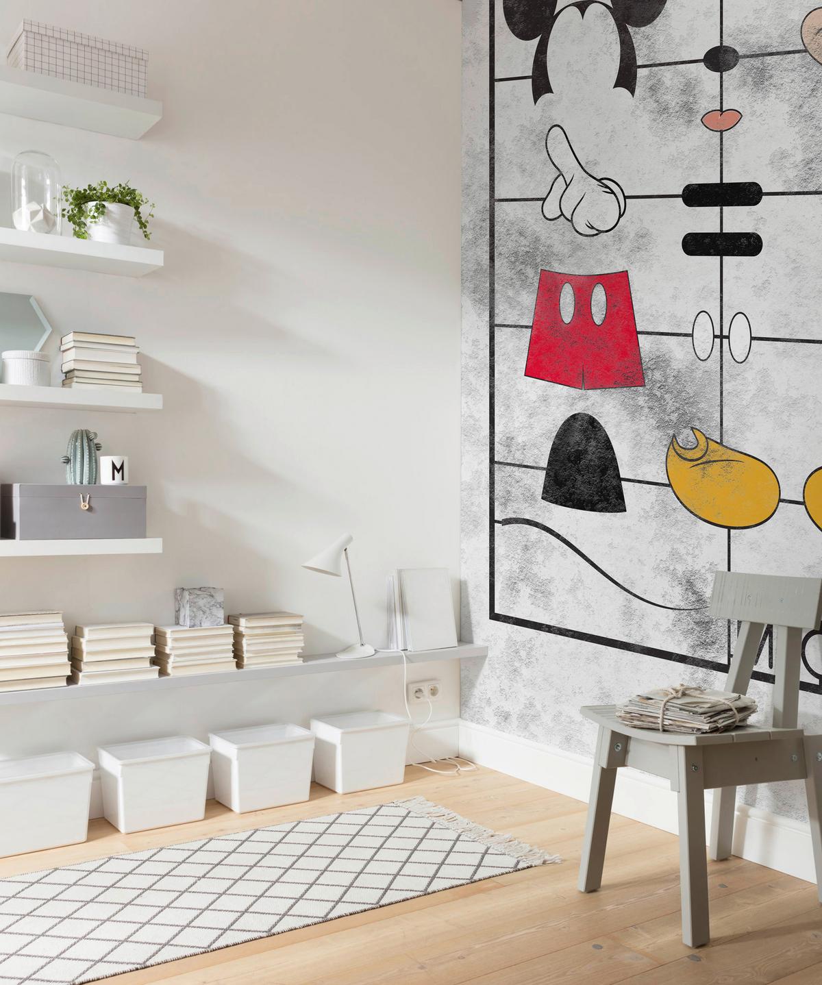 Fototapete Mickey Kit - Multicolor, Trend, Textil (200/280cm)