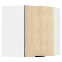 Eckoberschrank Fasola Honigeiche/Weiß B: 57 cm - Honigeiche/Weiß, Trend, Holzwerkstoff/Kunststoff (57/60/57cm) - MID.YOU