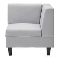 Rohový díl pohovky Lima světlešedá - černá/světle šedá, Moderní, dřevo/textil (64/74/64cm) - Bessagi Home