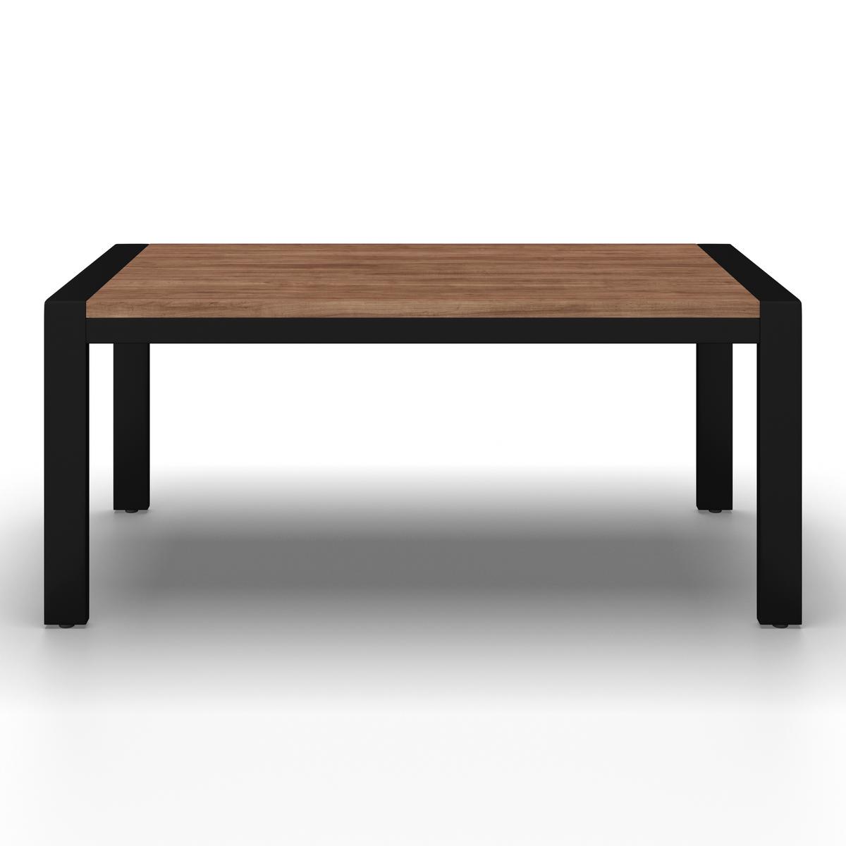 Jedálenský stôl ALEYA 180, hnedá - hnedá/čierna, Modern, kov/drevo (180/76/90cm) - Bessagi Home