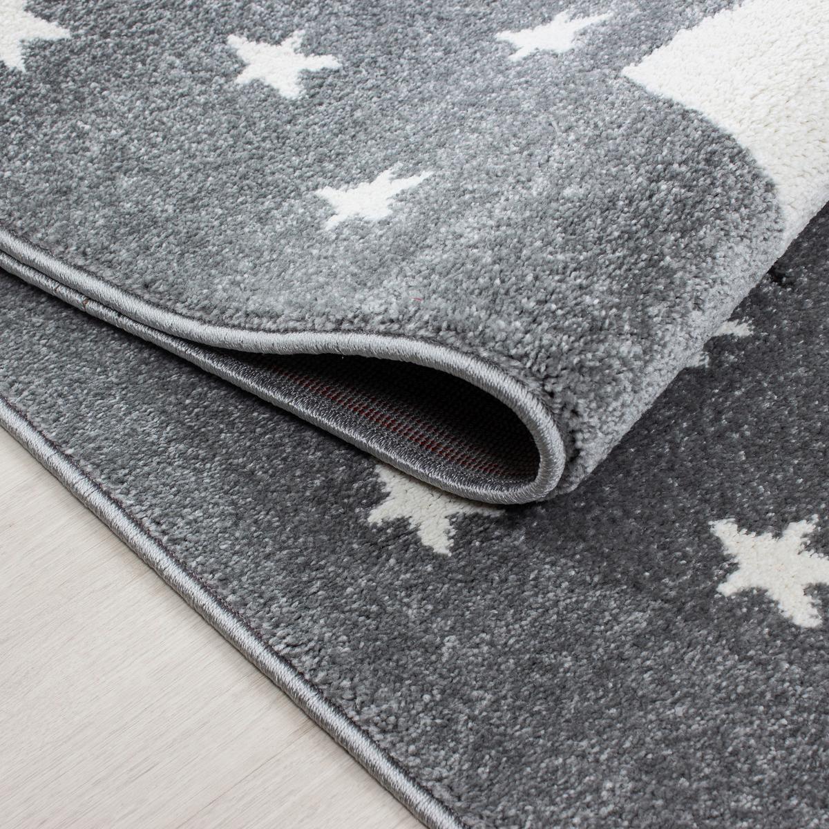 Dětský koberec 160x230 cm - šedá/bílá, Trend, textil (160/230cm) - Ben'n'jen