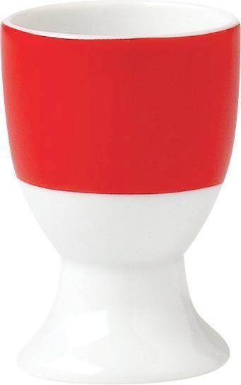 Eierbecherset Rot Weiß 6-teilig D: 4,5 cm - Rot/Weiß, Basics, Keramik (4,5/6,5cm) - Van Well