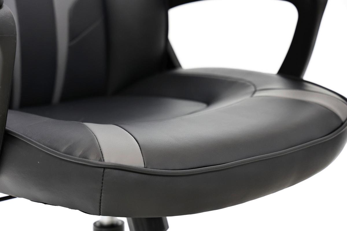 Otočná stolička ZORA - čierna/sivá, Modern, kov/textil (60/113-123/73cm) - Mömax